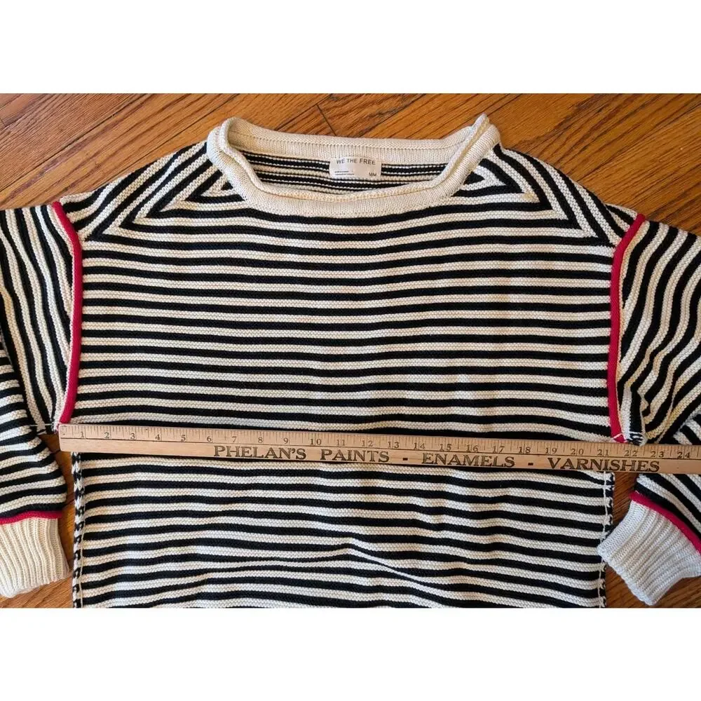 We The Free Asher pullover Black Combo Med Long Sleeve - Picture 5 of 11
